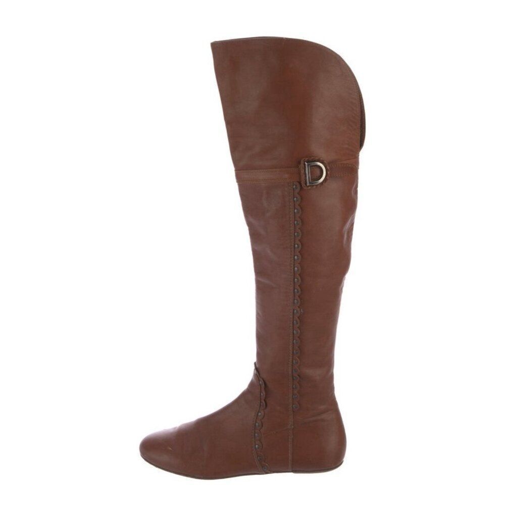 Dior Brown Over-the-Knee Boots